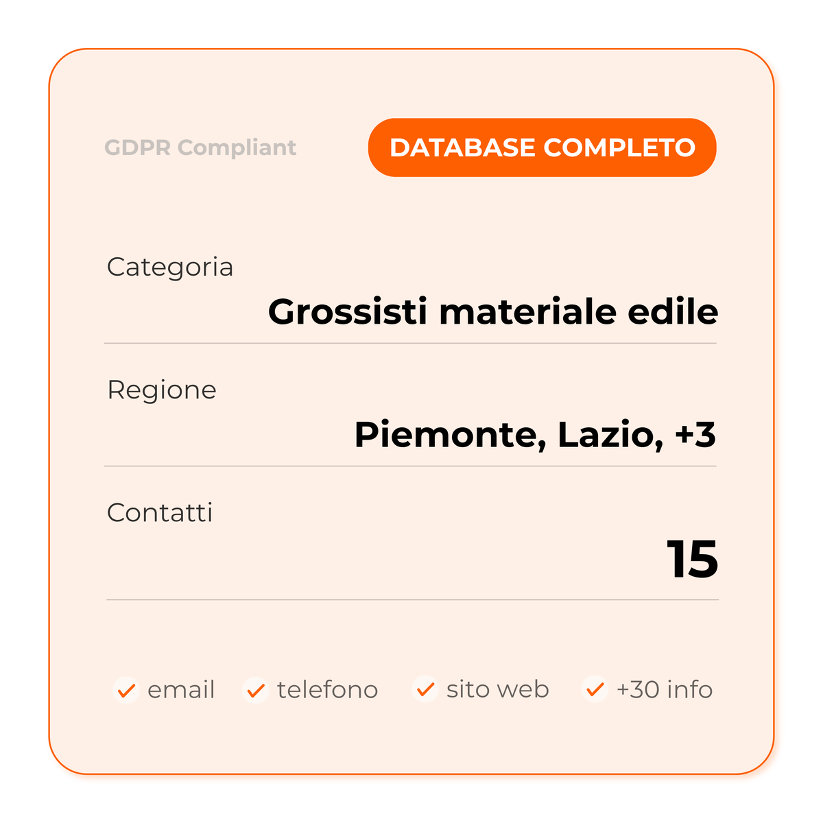 Grossisti materiale edile (Full database)
