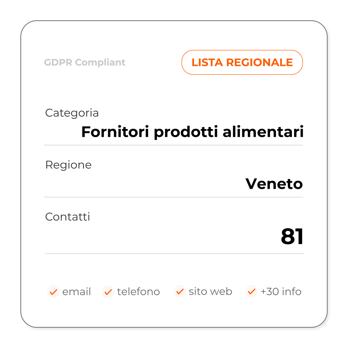 Fornitori prodotti alimentari (Veneto)