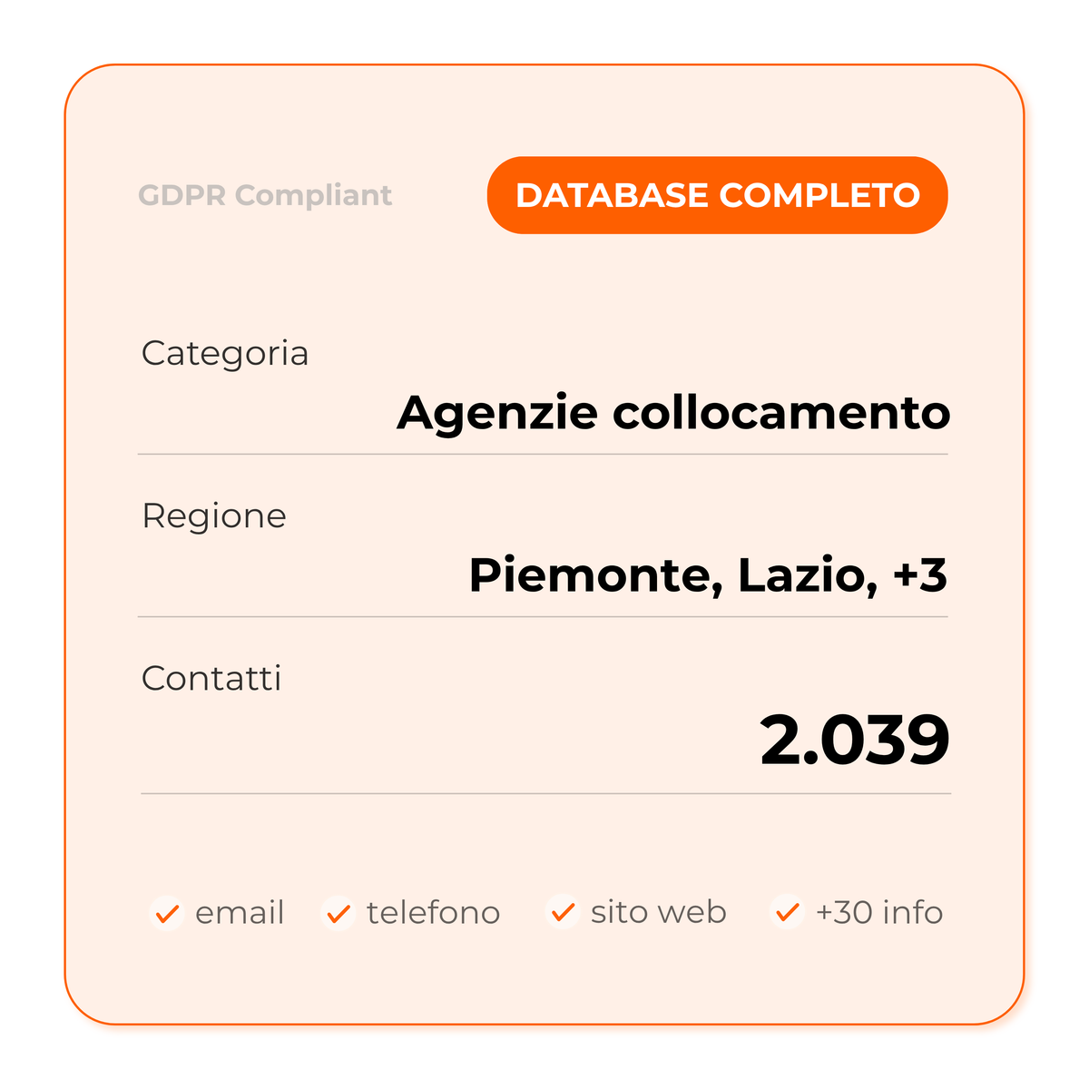 Agenzie collocamento (Full database)
