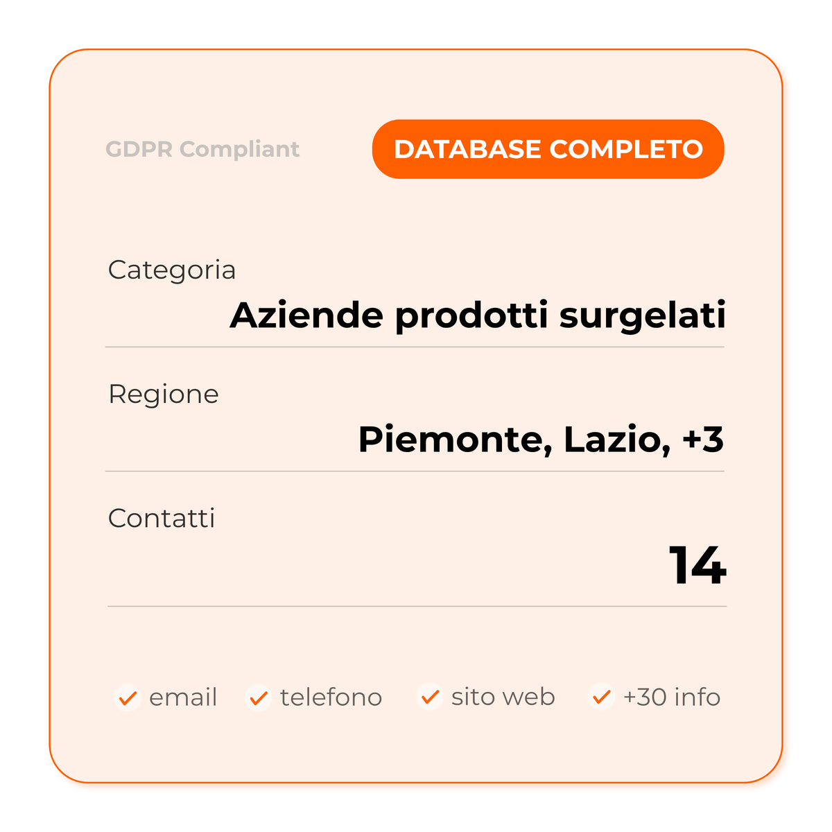 Aziende prodotti surgelati (Full database)