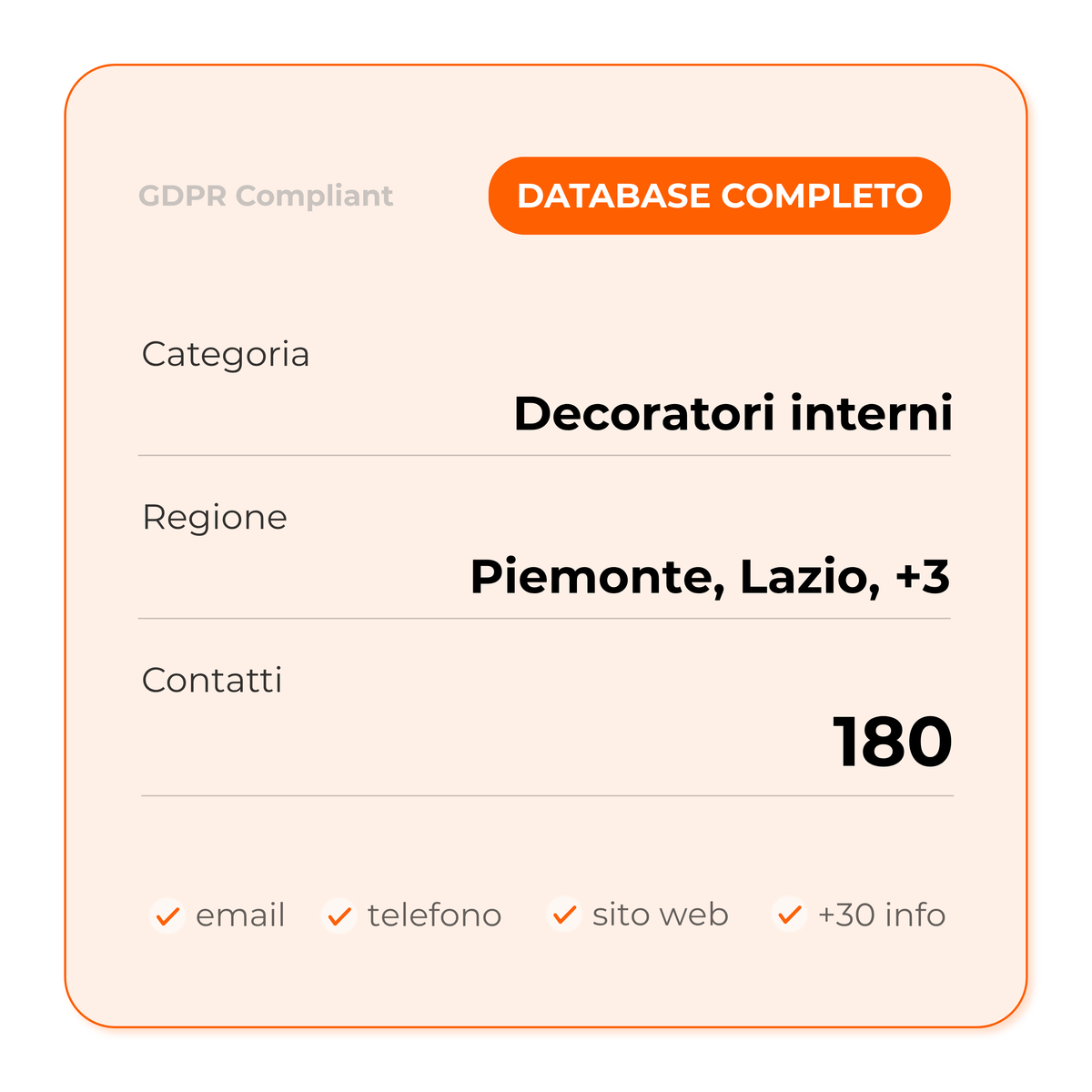Decoratori interni (Full database)