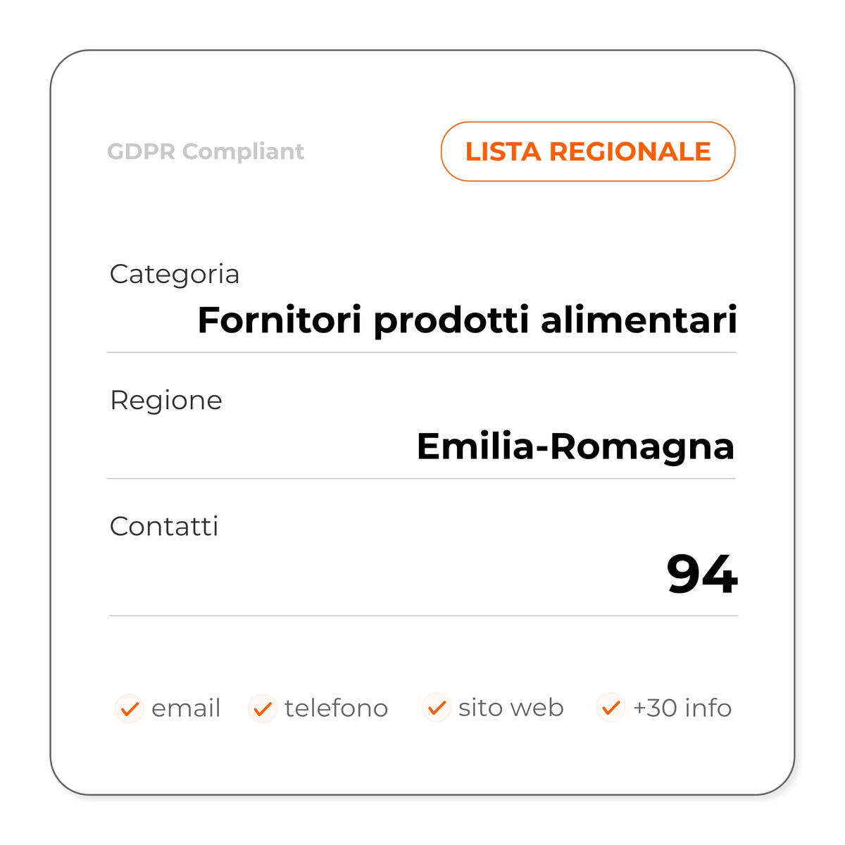 Fornitori prodotti alimentari (Emilia-Romagna)