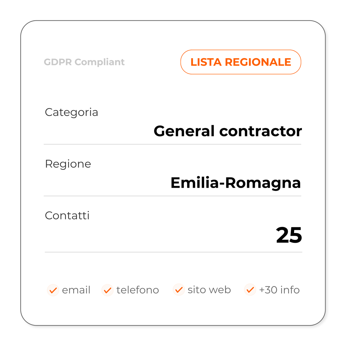 General contractor (Emilia-Romagna)