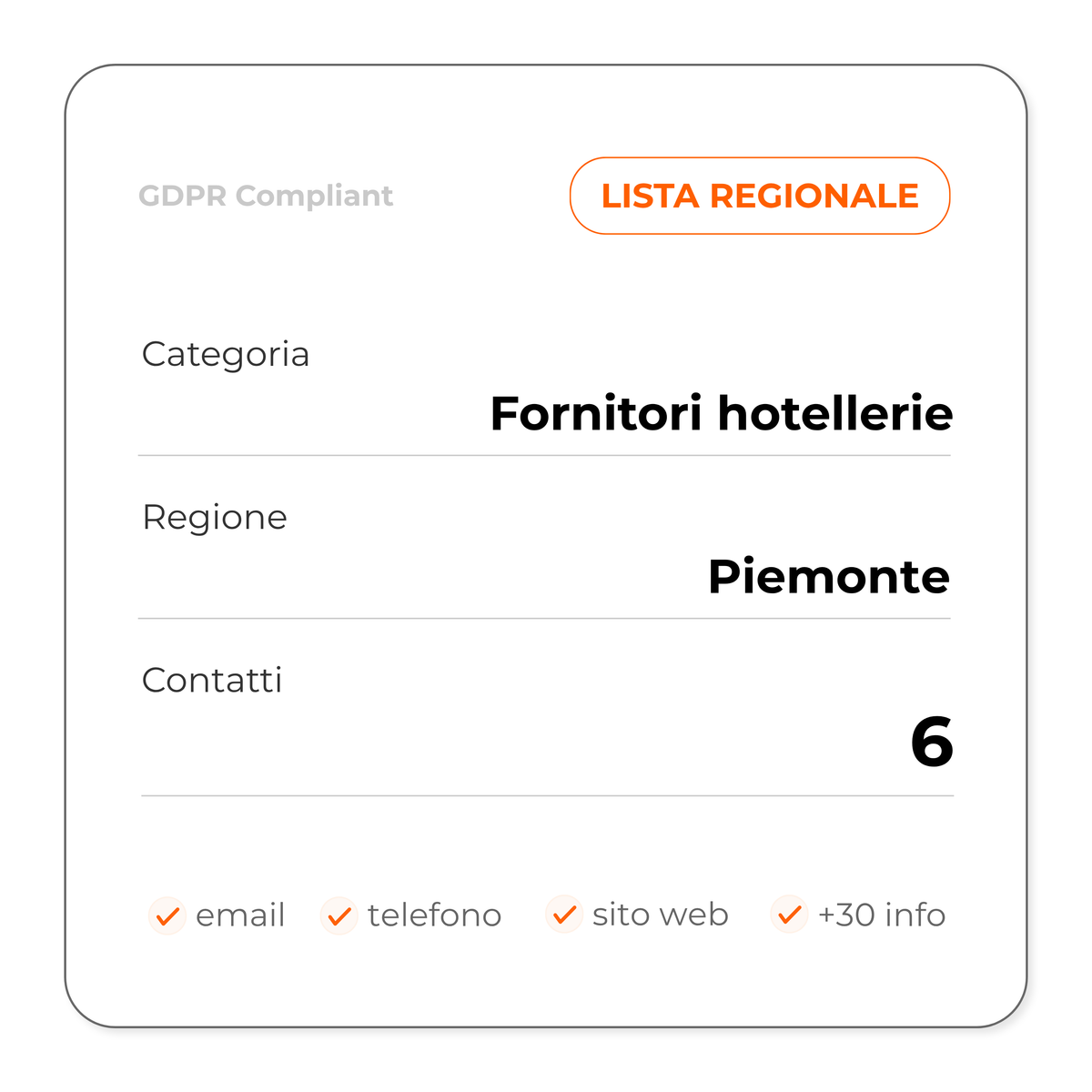 Fornitori hotellerie (Piemonte)