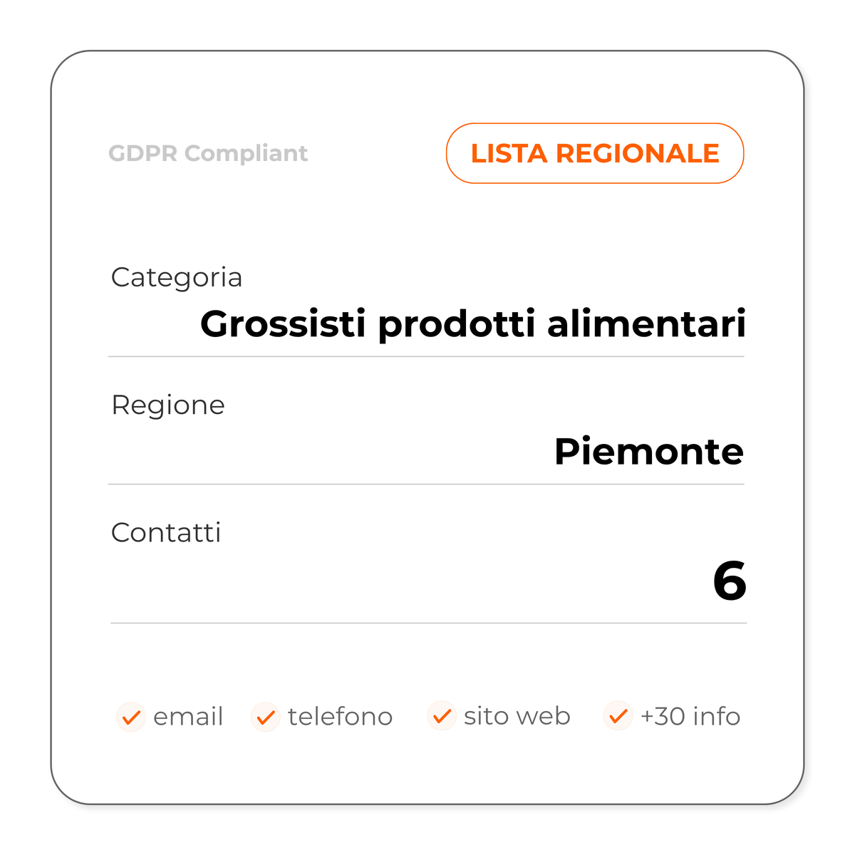 Grossisti prodotti alimentari (Piemonte)