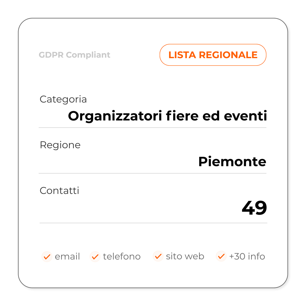 Organizzatori fiere ed eventi (Piemonte)